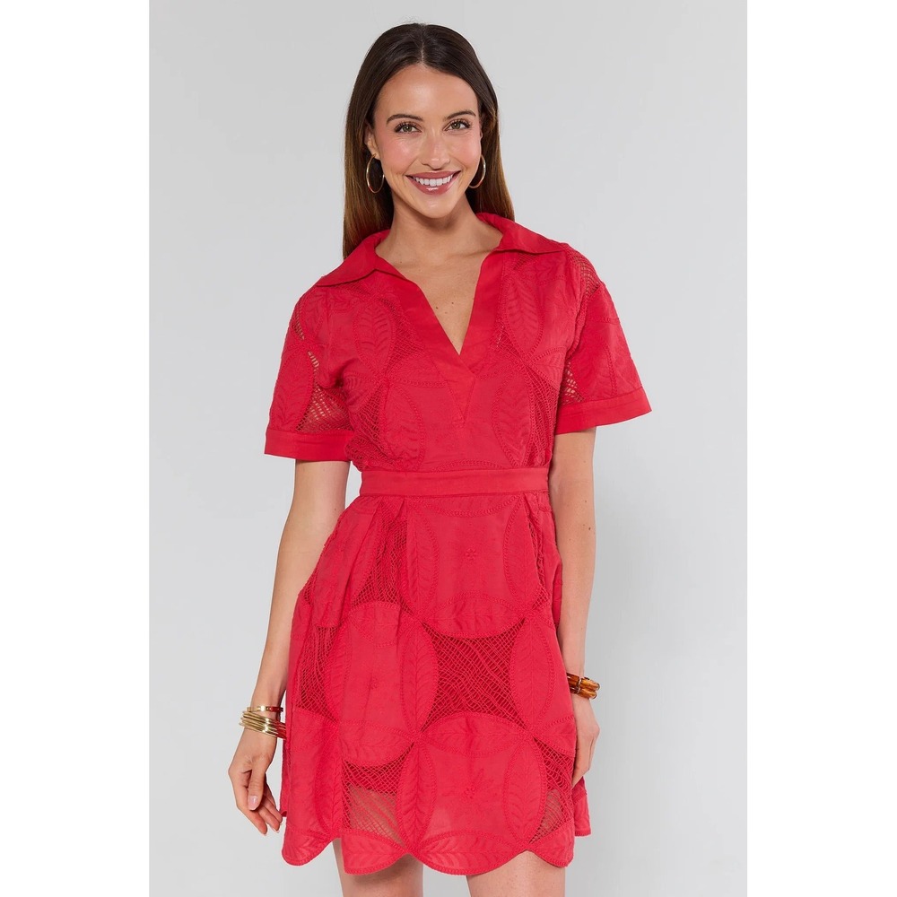 Avara Annie Dress Red Size Large New With Tags